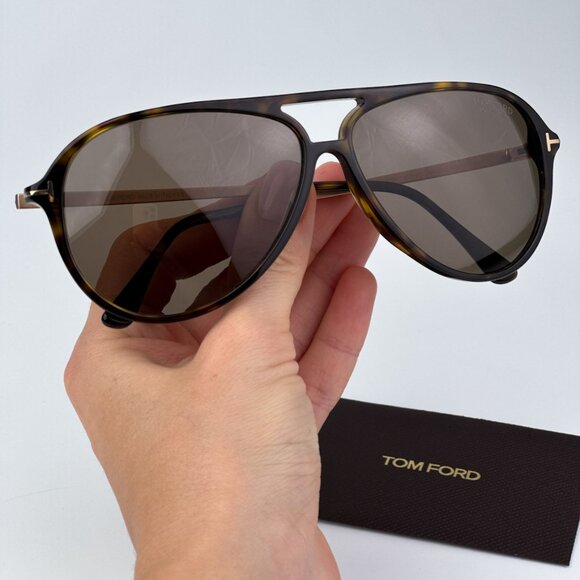 Tom Ford FT0909/S SAMSON 52H BRAND NEW Sunglasses Havana Polarized Roviex Unisex